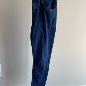 Old Navy women’s dark wash Rockstar Super Skinny High Rise jeans, size 10